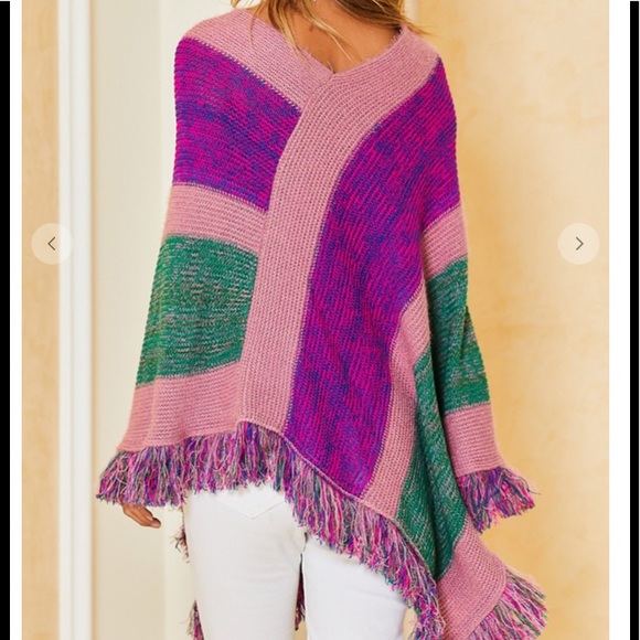 1 LEFT NEW 💕❤️Soft Boho SPRING Poncho boutique - Picture 5 of 9